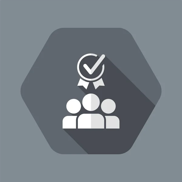 Best teamwork - Vector web icon — Stock Vector
