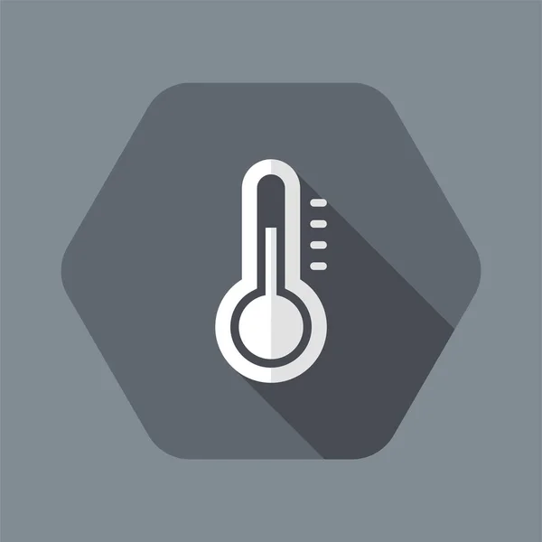 Thermometer-Symbol - Vektor-Websymbol — Stockvektor