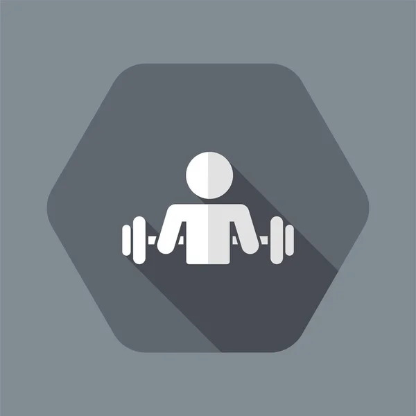 Gym activity - Vector web icon — Stock Vector