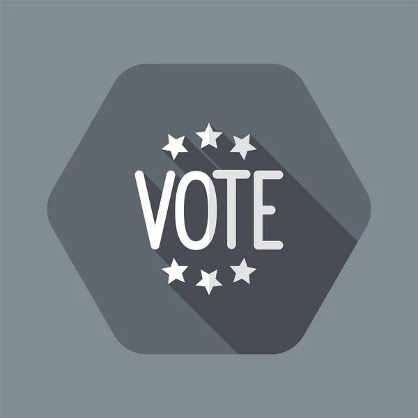 Concept de vote - icône web vectorielle — Image vectorielle