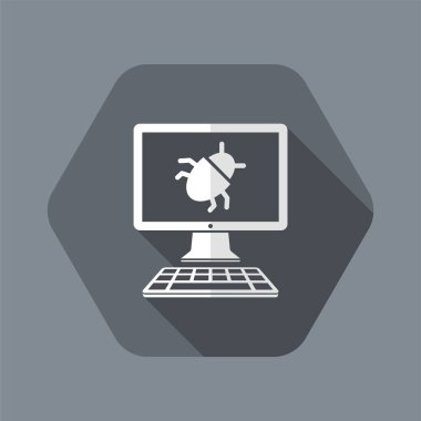 Virüs tehlike - vektör web simgesi