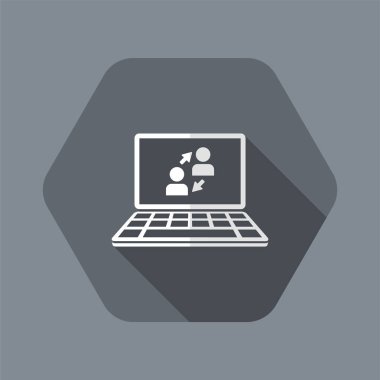 Dijital ağ - vektör web simgesi