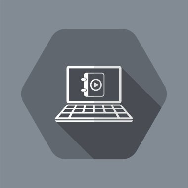 Çalma listesi uygulama - vektör düz simgesi