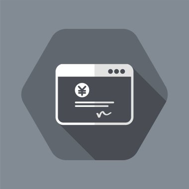 Mali belge - Yen - vektör düz simgesi