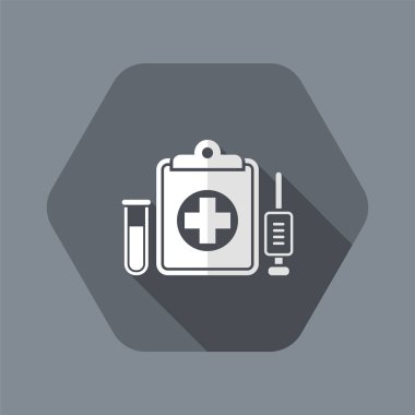 Tıbbi sembolleri - vektör düz simgesi