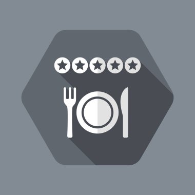 Restoran değerlendirme simgesi