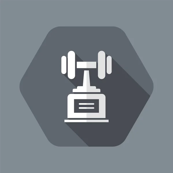 Bodybuilding cup - vektor web icon — Stock vektor