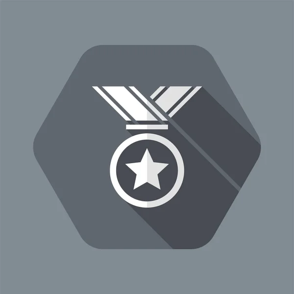 Медаль першого місця - векторна веб-іконка — стоковий вектор