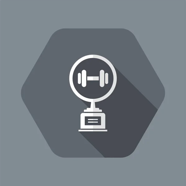 Gym trophy - vektor web icon — Stock vektor