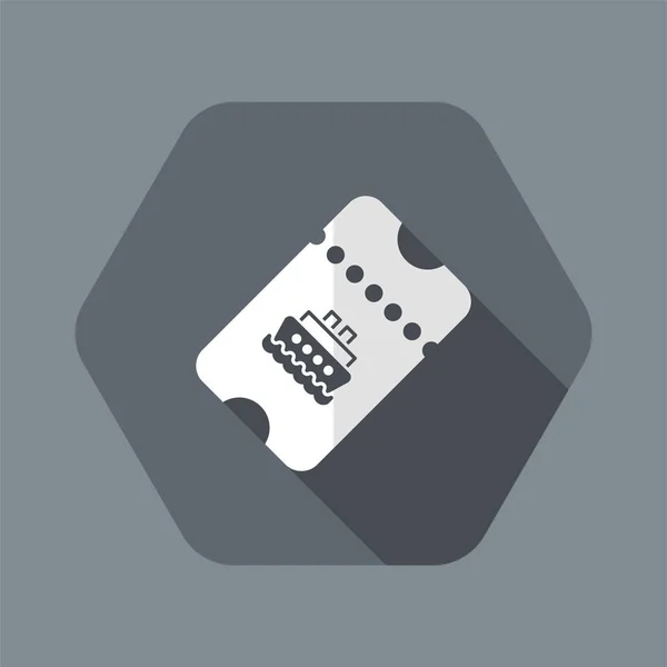 Ticket de envío - Vector icono web — Archivo Imágenes Vectoriales
