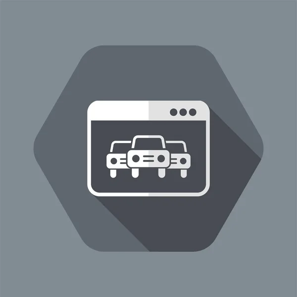 Automotive services online - Vector web icon — Stock Vector