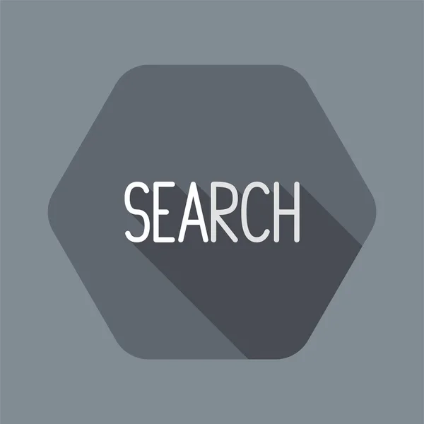 Ψηφιακή αναζήτηση - διάνυσμα εικονίδιο για την ιστοσελίδα του υπολογιστή ή την εφαρμογή — Διανυσματικό Αρχείο