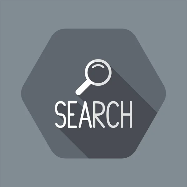 Recherche numérique - icône vectorielle pour le site Web ou l'application informatique — Image vectorielle