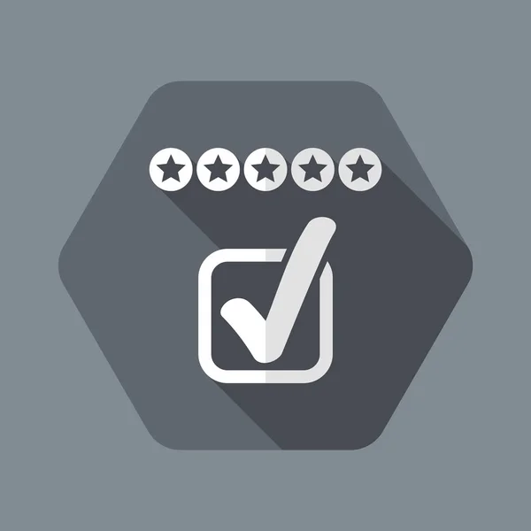 Hlasování ikona Hodnocení — Stockový vektor