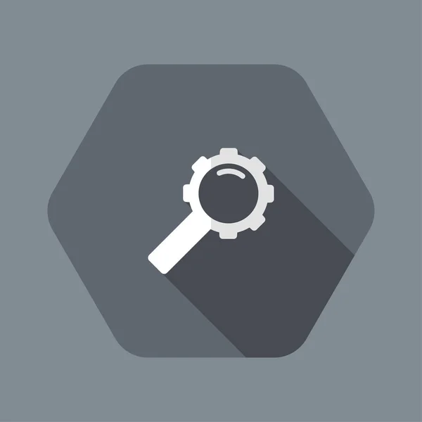 Símbolo de ícone isolado do motor de busca —  Vetores de Stock