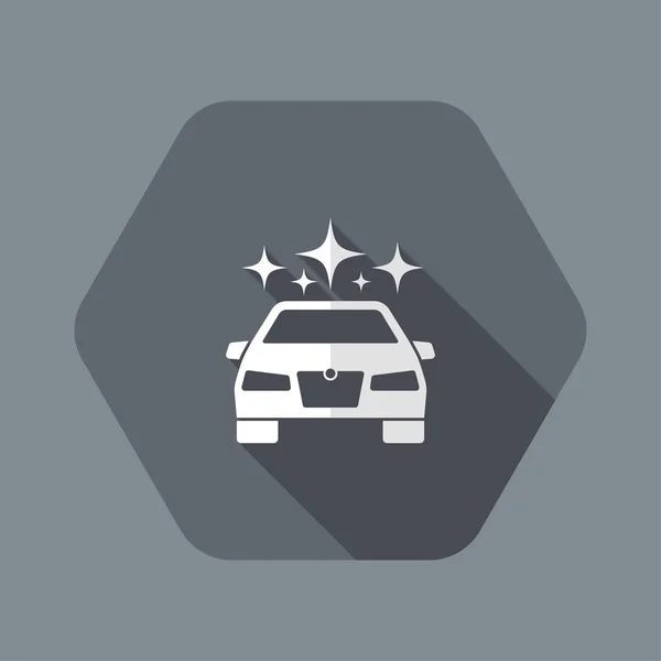 Sparkling car concept icon — Stock Vector