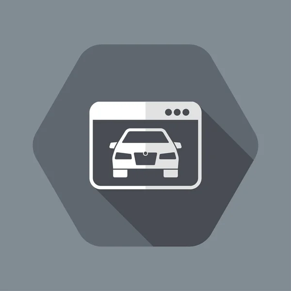 자동차 웹 사이트 또는 응용 프로그램 — 스톡 벡터