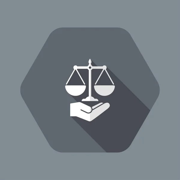 Концепция символов юридических услуг — стоковый вектор
