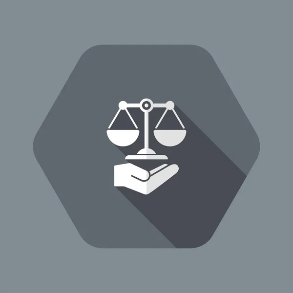 Legal assistance service icon — Stock Vector