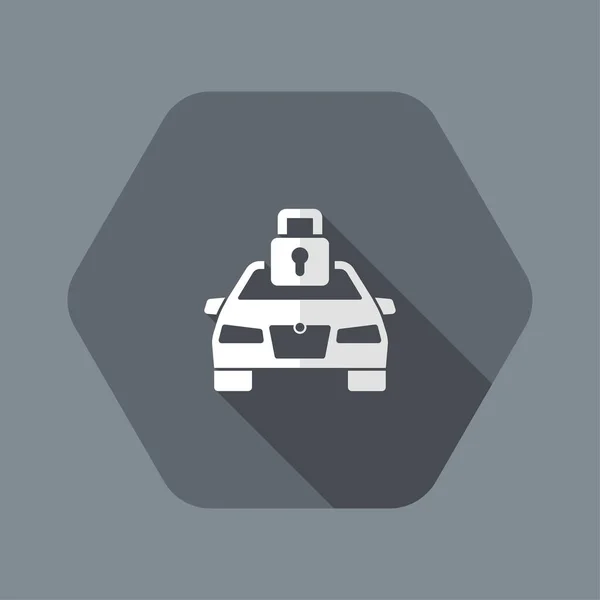 Icône du système de voiture de protection — Image vectorielle