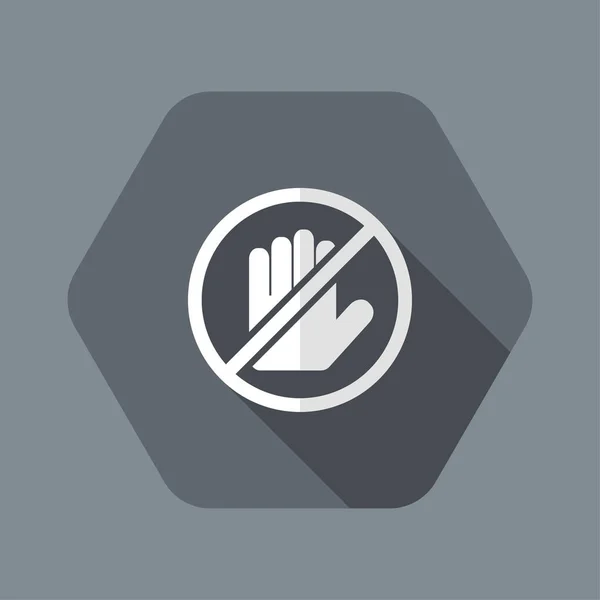 Do not touch icon — Stock Vector