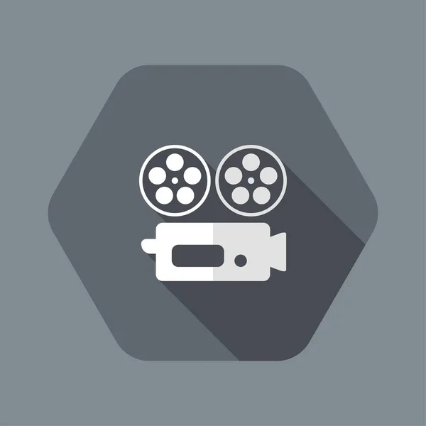 Bioscoop videocamera pictogram — Stockvector