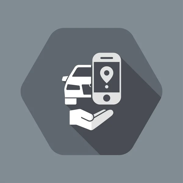 Anwendung für Auto-Geolocation-Service — Stockvektor