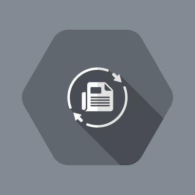 Güncellenmiş Haberler düz simgesi