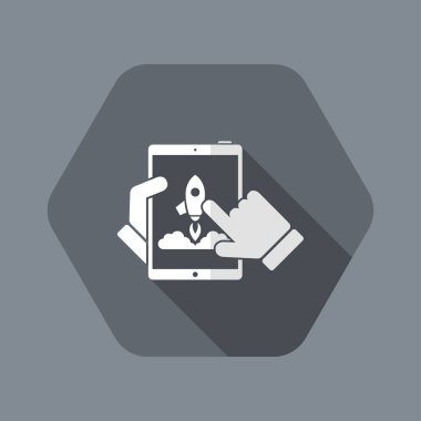 Roket ile Tablet simgesi