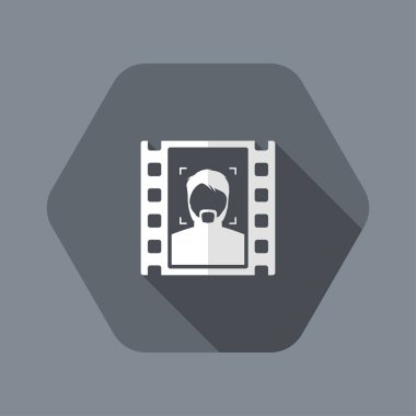 Portre film Çerçevesi simgesi