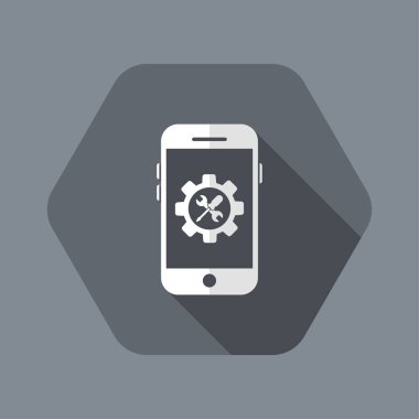 Akıllı telefon teknik yardım simgesi