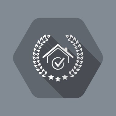Üstün kaliteli ev simgesi