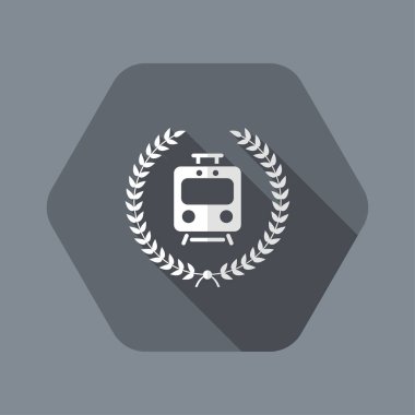 Lüks seyahat tren simgesi