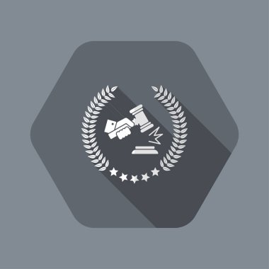 Mükemmel yasal hizmetler simgesi