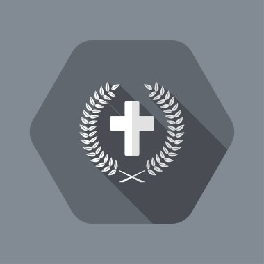 Hıristiyan haç ve defne