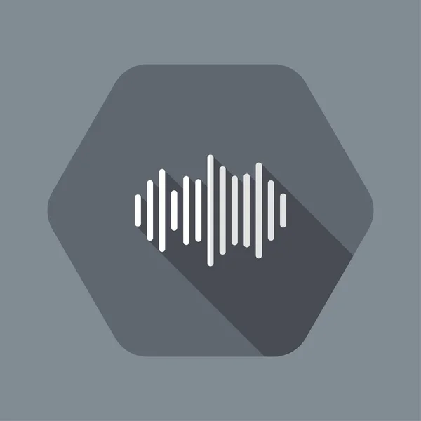 Espectro de onda de áudio conpect —  Vetores de Stock