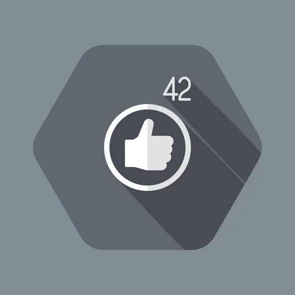 Zoals Counter flat icon — Stockvector