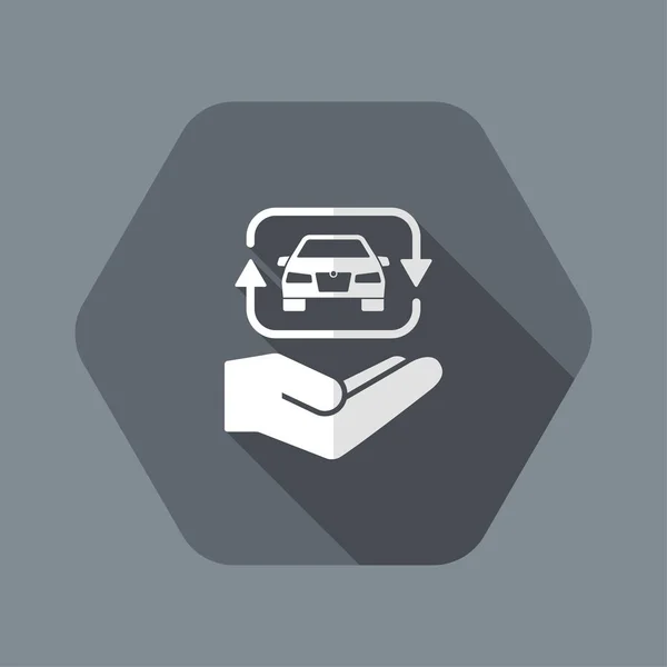 Autómegosztási szolgáltatás ikonja — Stock Vector