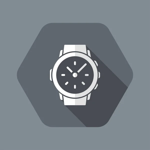 Reloj inteligente o icono de reloj de pulsera — Vector de stock