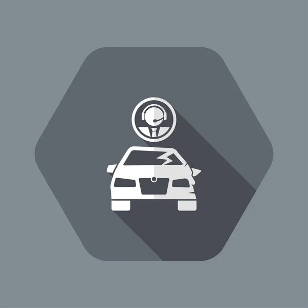 Servicio de llamadas para asistencia en accidentes automovilísticos — Vector de stock