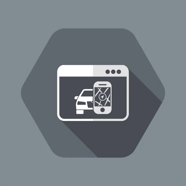 Página del navegador para descargar smartopone navegador aplicación — Archivo Imágenes Vectoriales