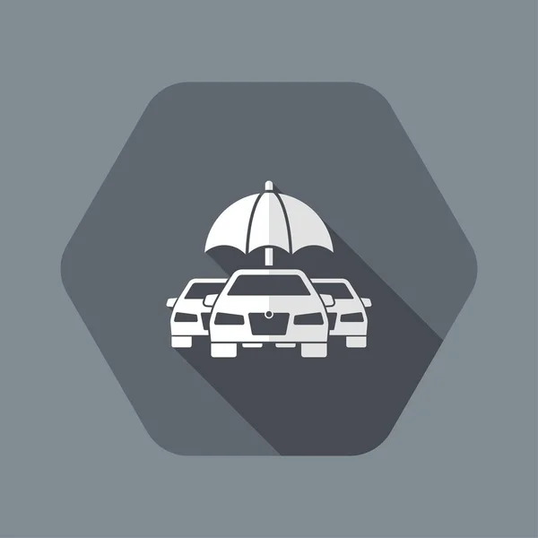 Icono de concepto de seguro automotriz — Vector de stock
