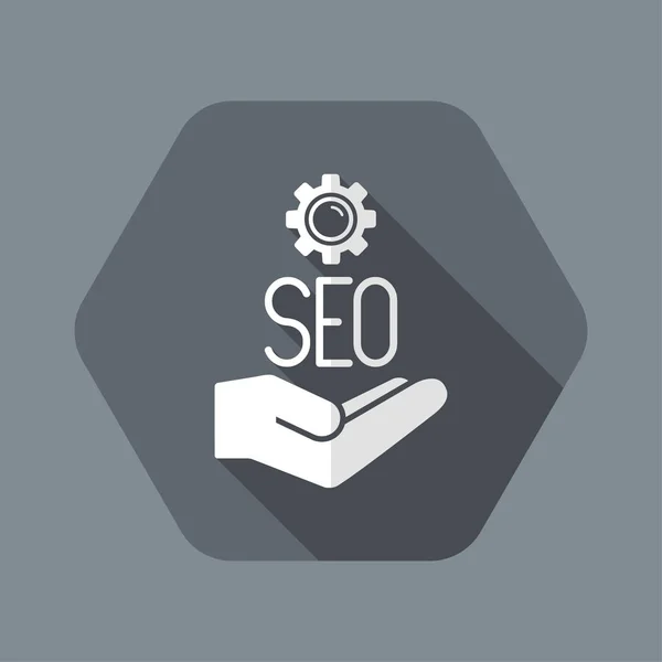 Icono de configuración de servicios Seo — Vector de stock