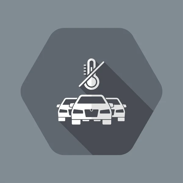 Système de contrôle de la température pour les voitures — Image vectorielle