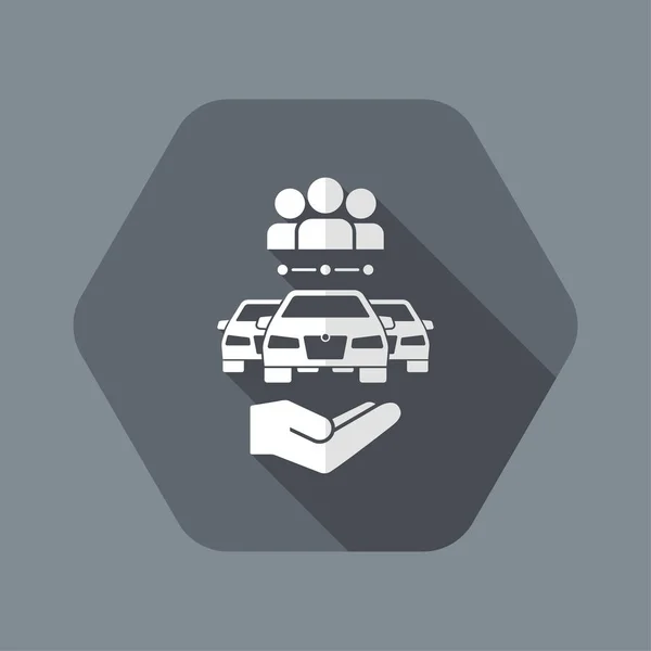 汽车共享服务图标 — 图库矢量图片