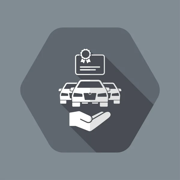 Icono de símbolo de certificación automotriz — Archivo Imágenes Vectoriales