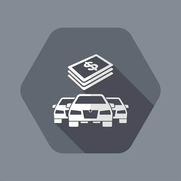 Pagamento automotivo em dólares —  Vetores de Stock
