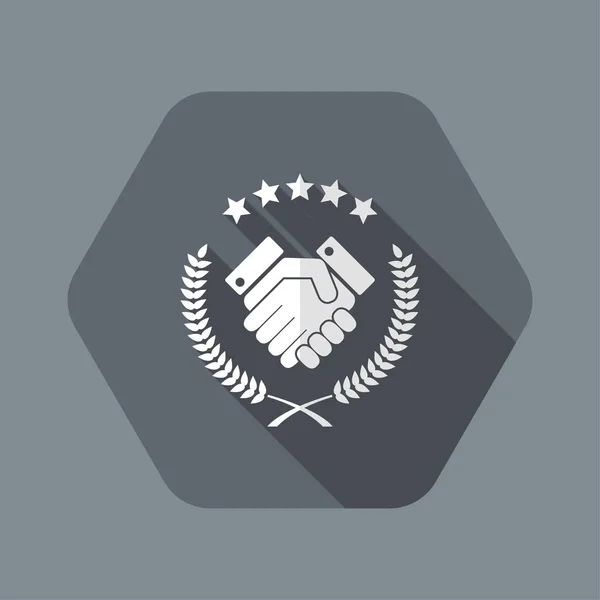 Symbole officiel agreemet icône — Image vectorielle