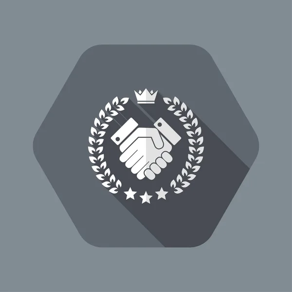 Trust agreemet icône de symbole — Image vectorielle