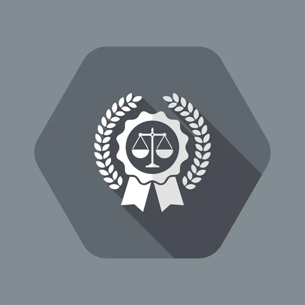 Tjänst ikon för juridisk hjälp — Stock vektor